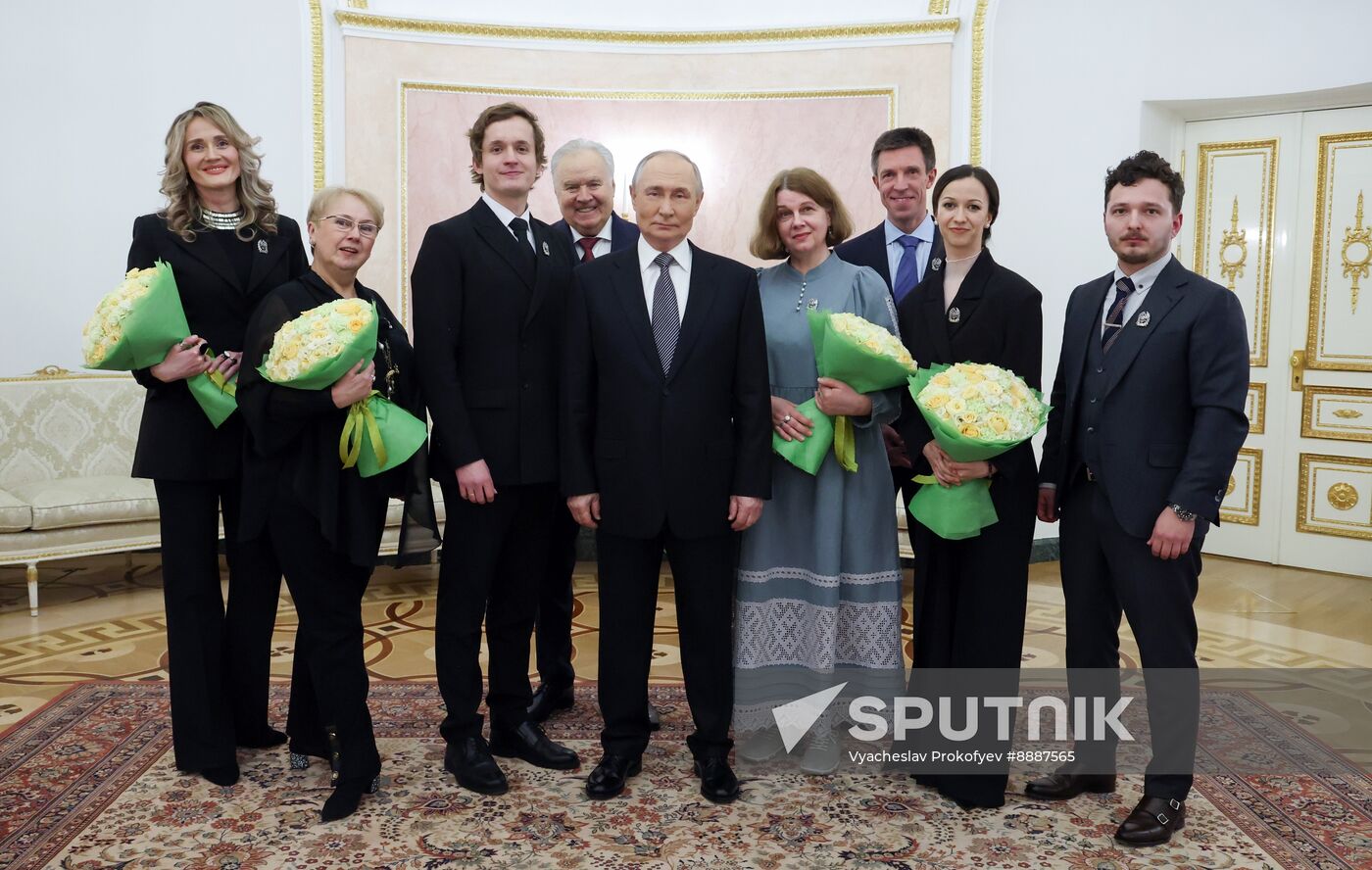 Russia Putin Culture Presidential Prize