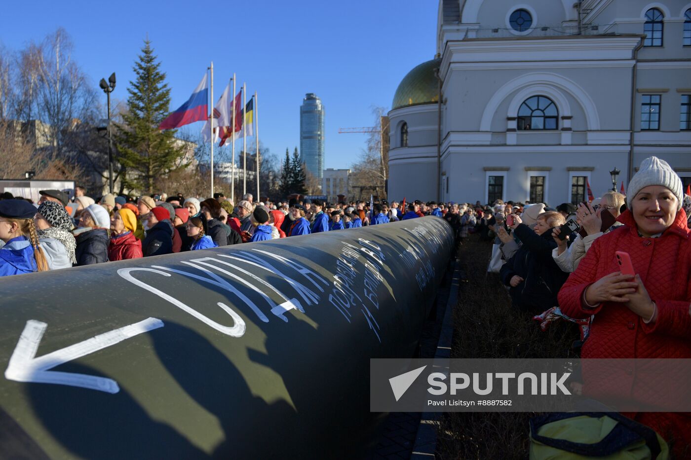 Russia Ukraine Kursk Attack Gas Pipe Exhibition