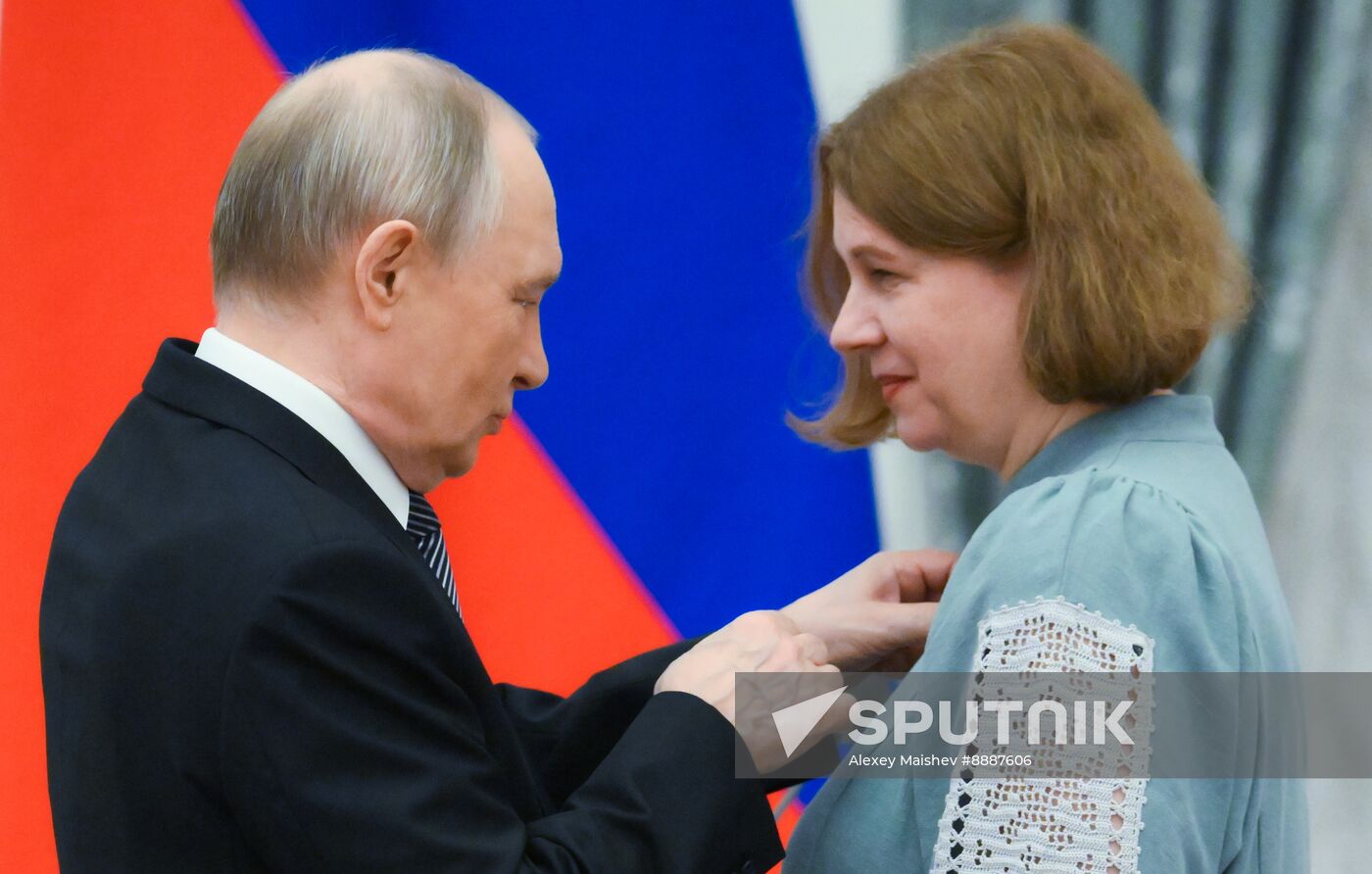 Russia Putin Culture Presidential Prize