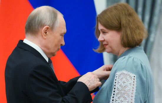Russia Putin Culture Presidential Prize
