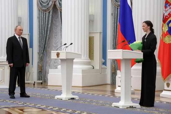 Russia Putin Culture Presidential Prize