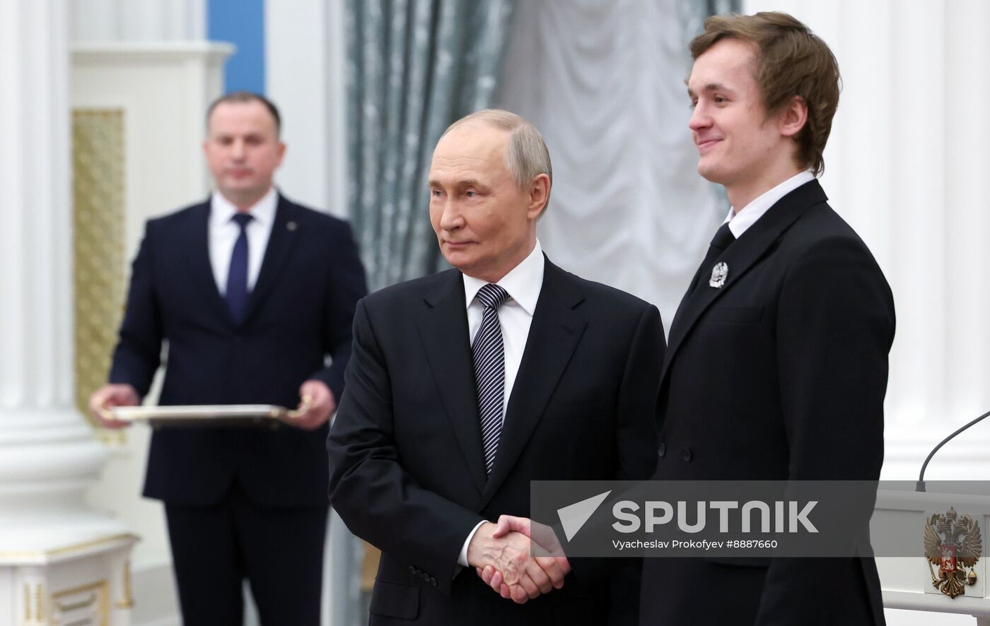 Russia Putin Culture Presidential Prize