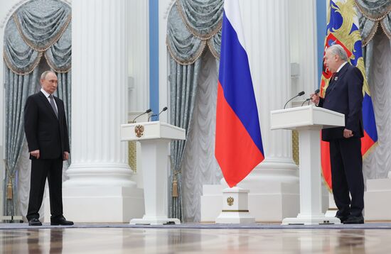 Russia Putin Culture Presidential Prize