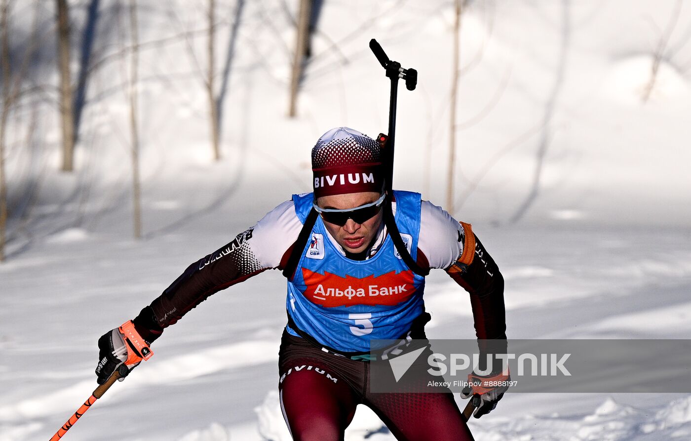 Russia Biathlon Championships Men Sprint