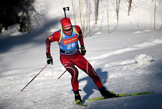 Russia Biathlon Championships Men Sprint