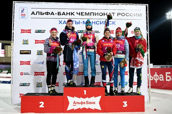 Russia Biathlon Championships Women Sprint