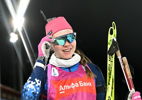 Russia Biathlon Championships Women Sprint