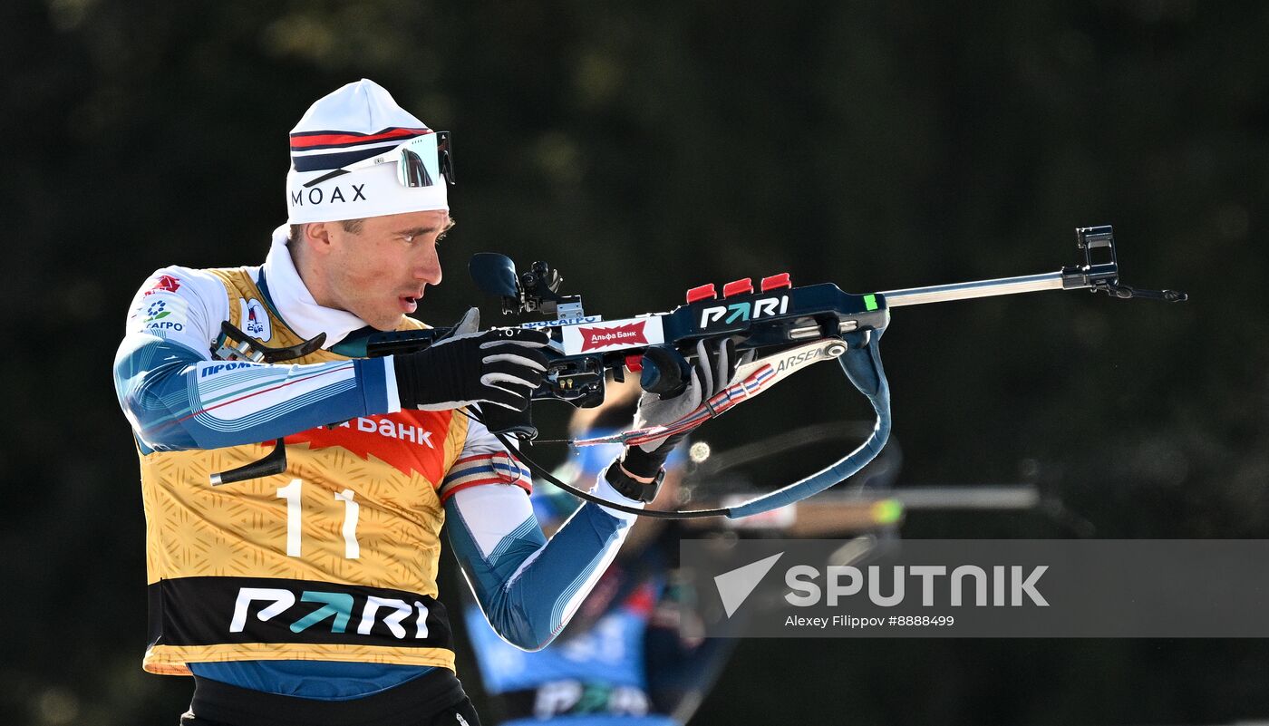 Russia Biathlon Championships Men Sprint