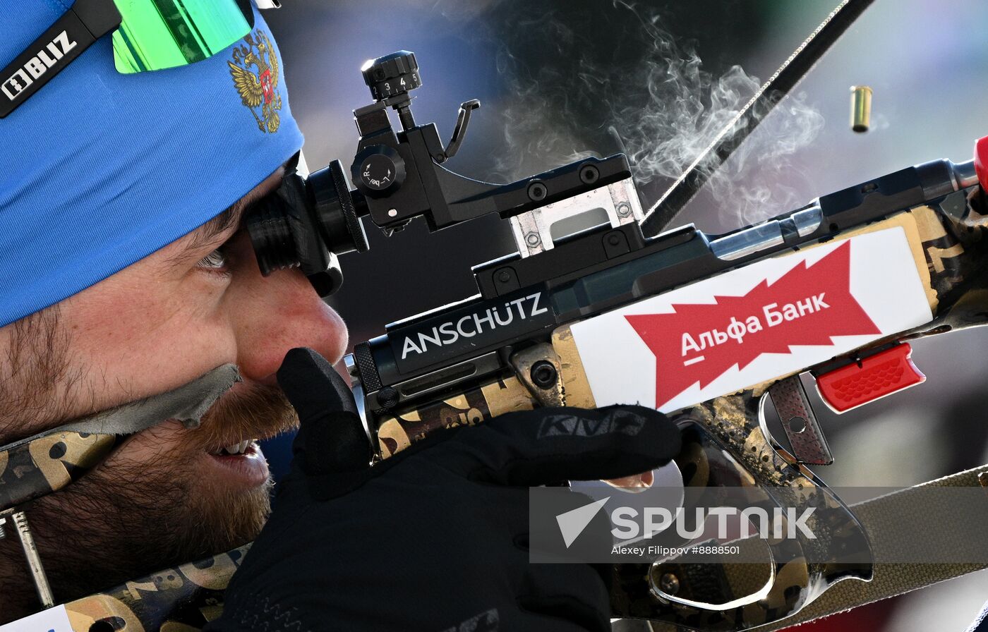 Russia Biathlon Championships Men Sprint