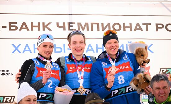 Russia Biathlon Championships Men Pursuit
