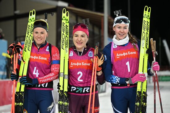 Russia Biathlon Championships Women Pursuit