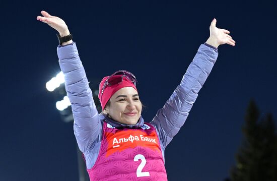 Russia Biathlon Championships Women Pursuit