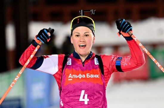 Russia Biathlon Championships Women Pursuit
