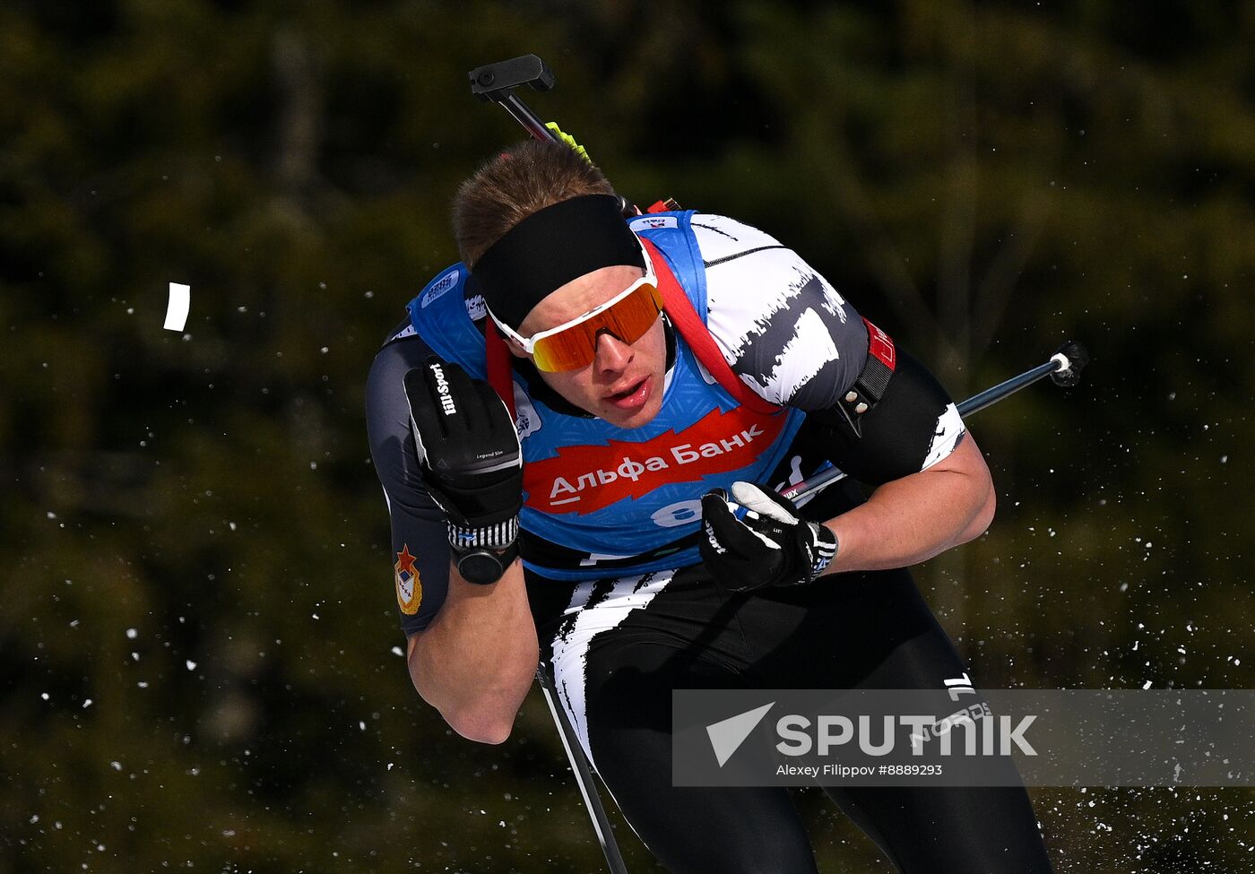 Russia Biathlon Championships Men Pursuit