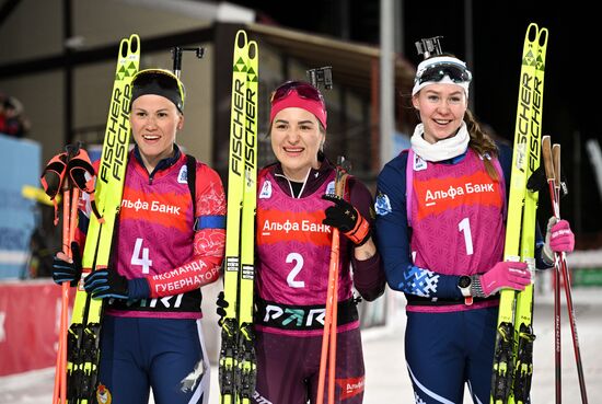 Russia Biathlon Championships Women Pursuit