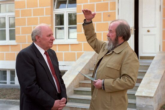Yegor Stroyev and Alexander Solzhenitsyn