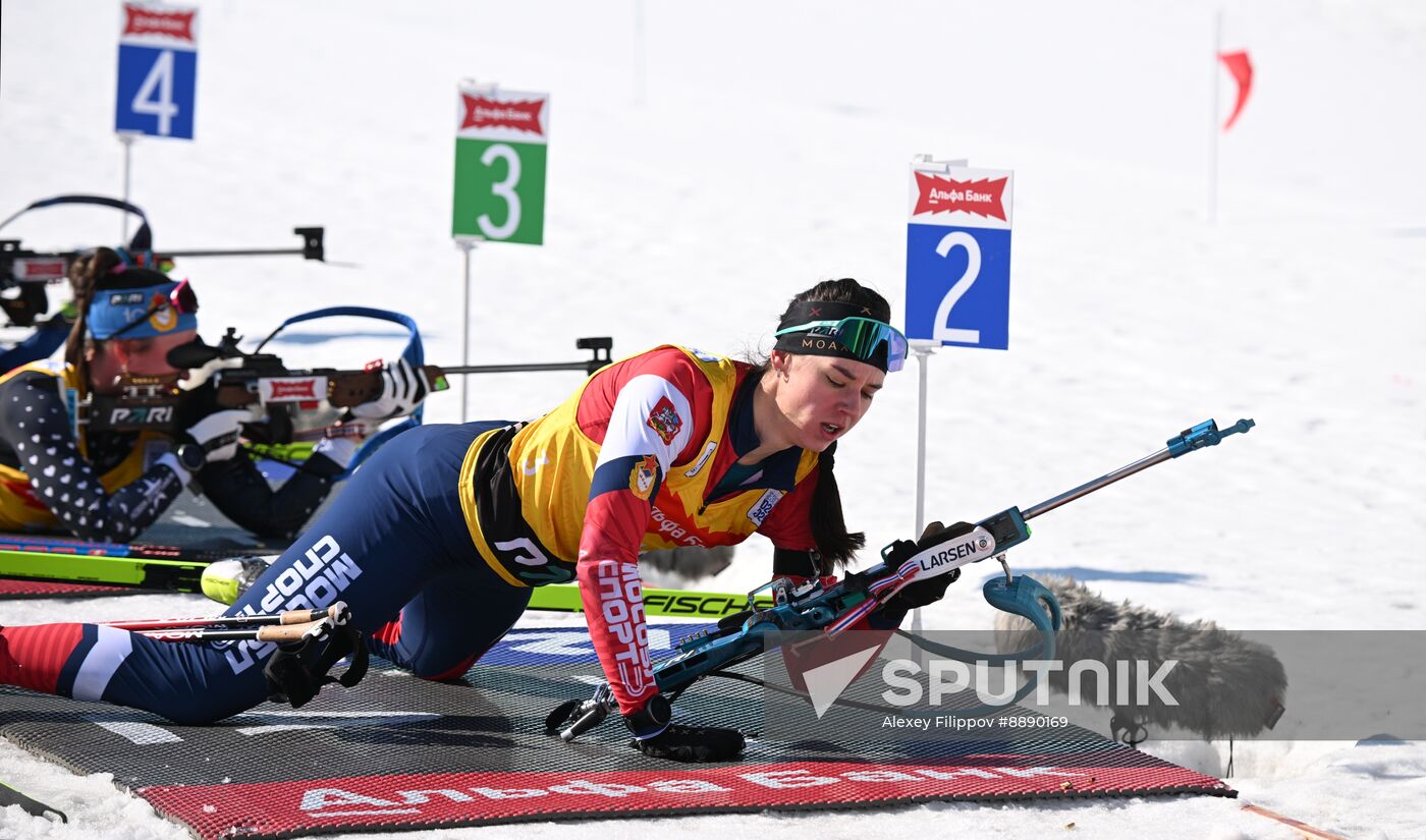 Russia Biathlon Championships Women Relay