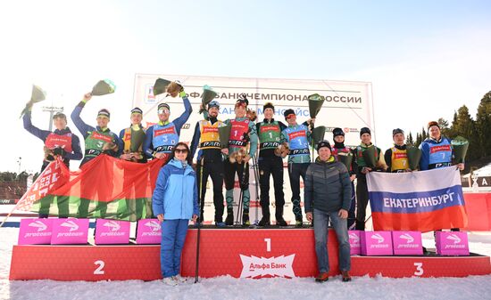 Russia Biathlon Championships Men Relay