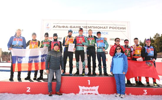 Russia Biathlon Championships Men Relay