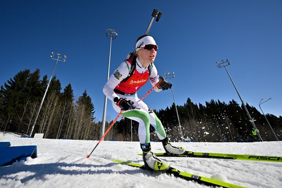 Russia Biathlon Championships Women Relay