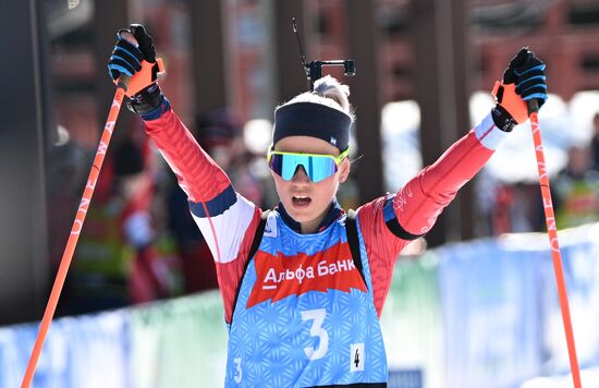 Russia Biathlon Championships Women Relay