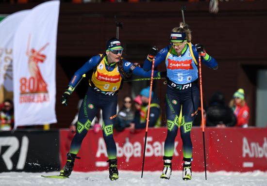 Russia Biathlon Championships Women Relay