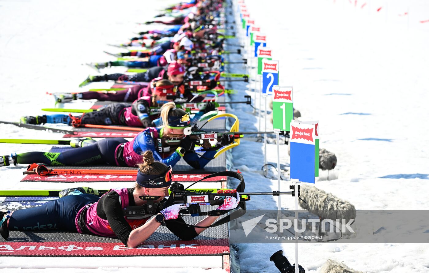 Russia Biathlon Championships Women Mass Start