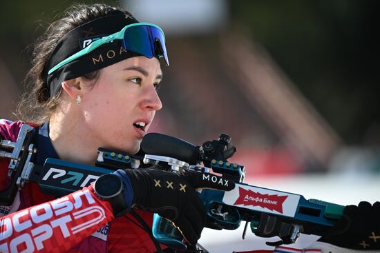 Russia Biathlon Championships Women Mass Start