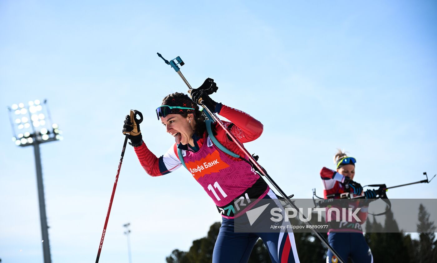 Russia Biathlon Championships Women Mass Start