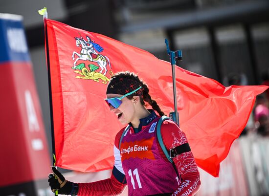 Russia Biathlon Championships Women Mass Start