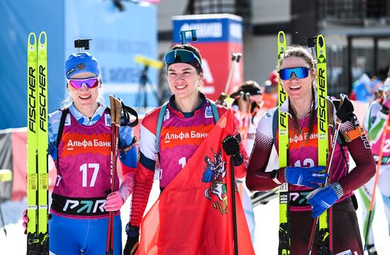 Russia Biathlon Championships Women Mass Start