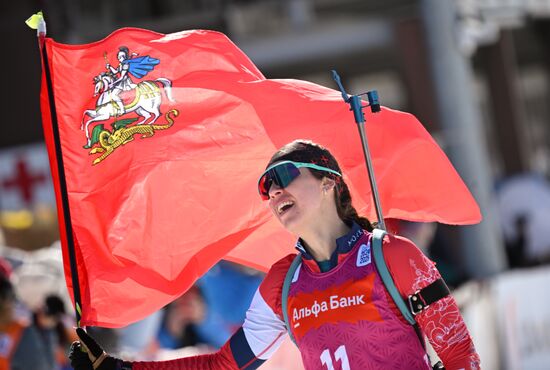 Russia Biathlon Championships Women Mass Start