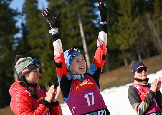 Russia Biathlon Championships Women Mass Start