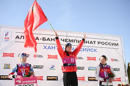 Russia Biathlon Championships Women Mass Start