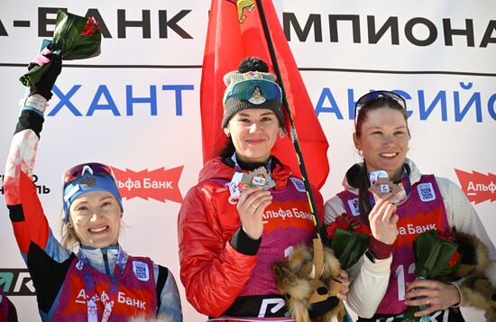 Russia Biathlon Championships Women Mass Start