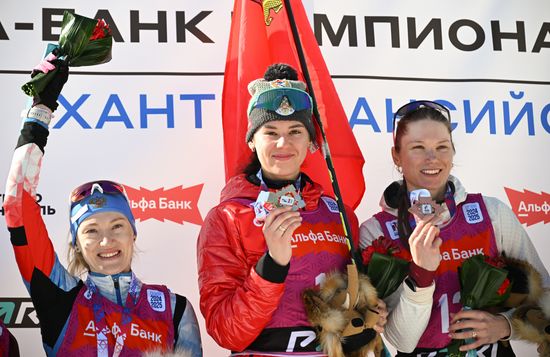 Russia Biathlon Championships Women Mass Start
