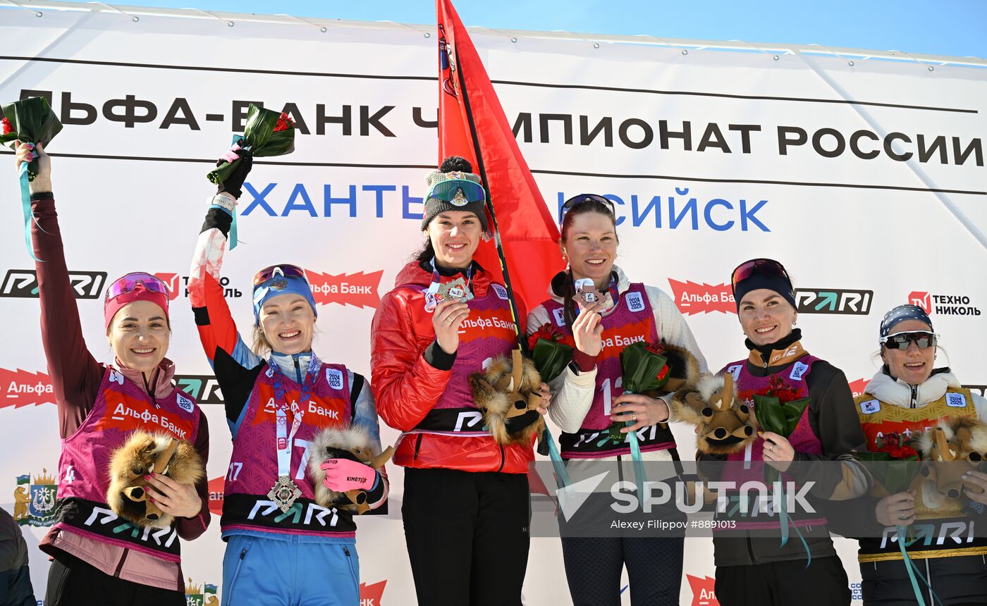 Russia Biathlon Championships Women Mass Start