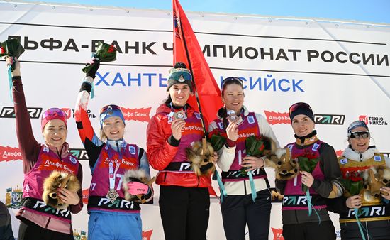 Russia Biathlon Championships Women Mass Start
