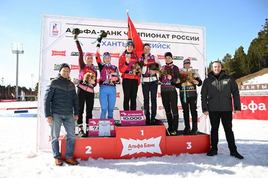 Russia Biathlon Championships Women Mass Start