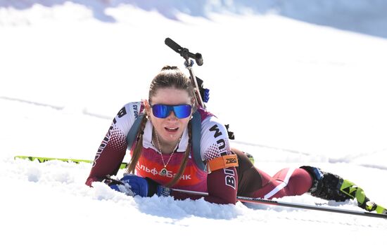 Russia Biathlon Championships Women Mass Start