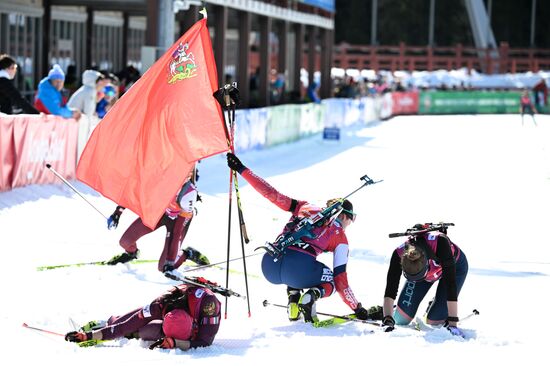 Russia Biathlon Championships Women Mass Start