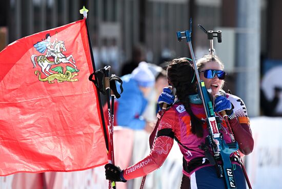 Russia Biathlon Championships Women Mass Start