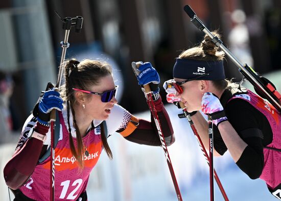 Russia Biathlon Championships Women Mass Start