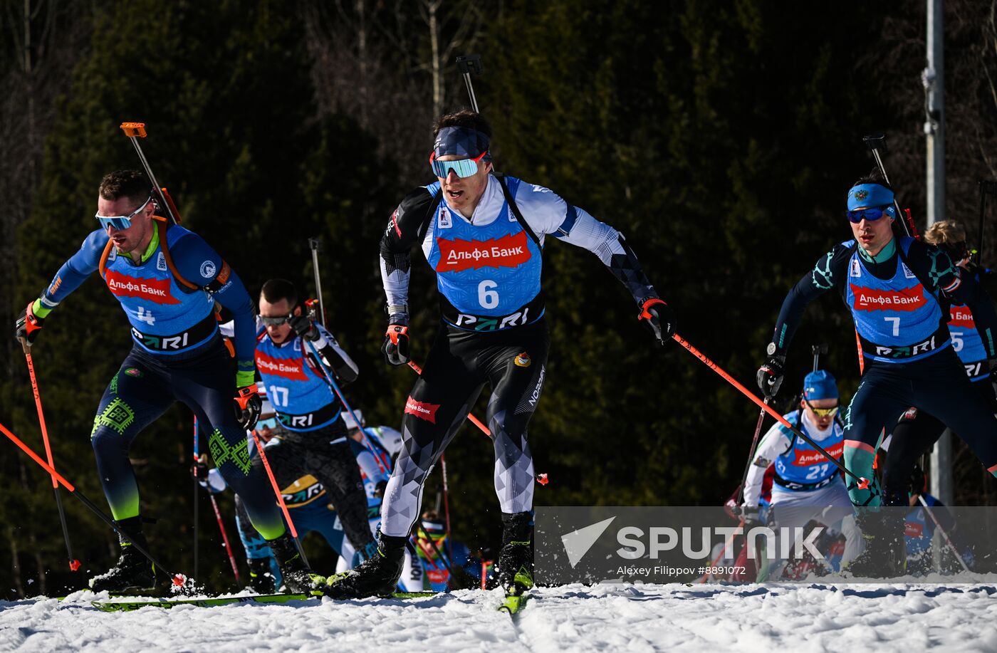 Russia Biathlon Championships Men Mass Start