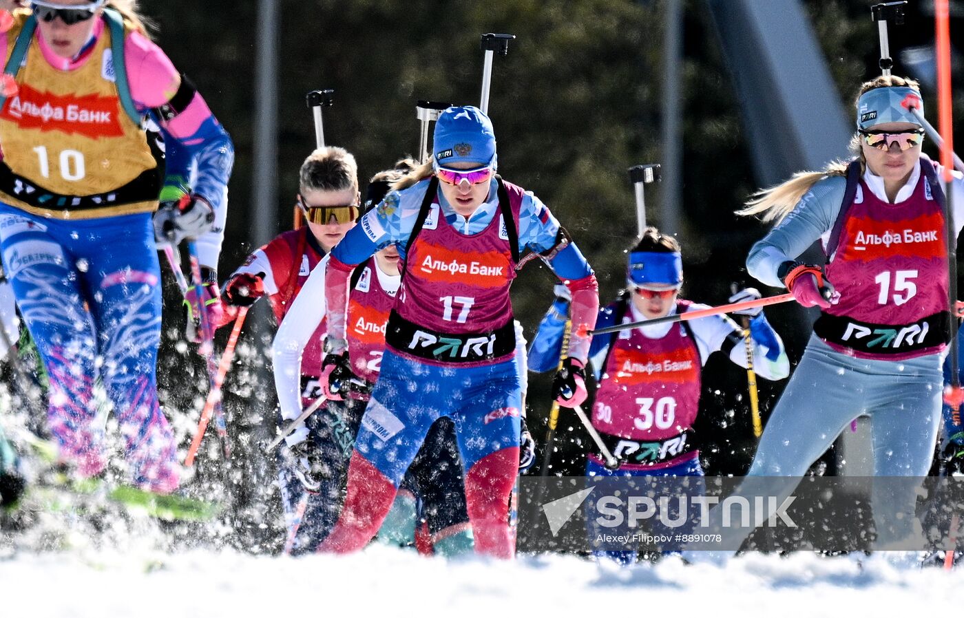 Russia Biathlon Championships Women Mass Start