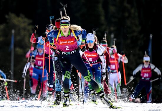 Russia Biathlon Championships Women Mass Start