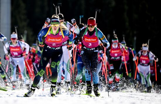 Russia Biathlon Championships Women Mass Start