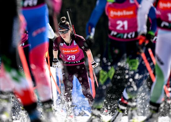 Russia Biathlon Championships Women Mass Start