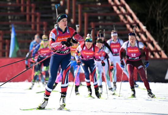 Russia Biathlon Championships Women Mass Start
