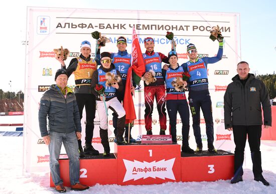 Russia Biathlon Championships Men Mass Start